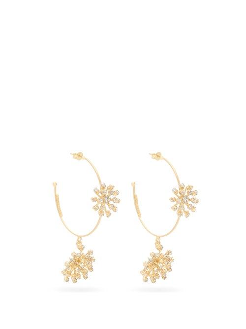 Matchesfashion.com Rosantica - Arcadia Starburst Crystal-embellished Earrings - Womens - Crystal