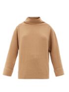 Matchesfashion.com A.p.c. - Big Roll-neck Wool-blend Sweater - Womens - Camel