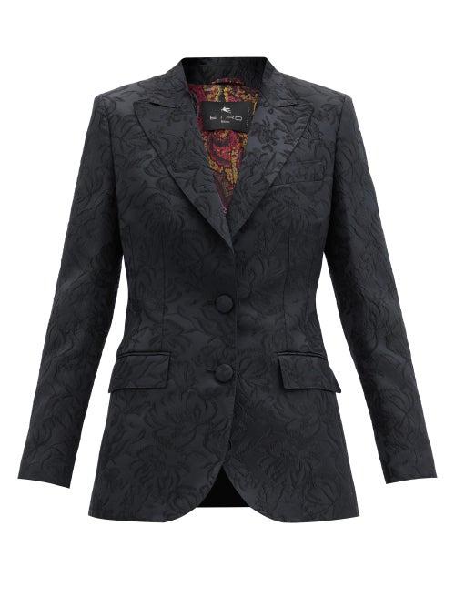 Matchesfashion.com Etro - Paisley-jacquard Rep Blazer - Womens - Black