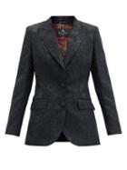 Matchesfashion.com Etro - Paisley-jacquard Rep Blazer - Womens - Black