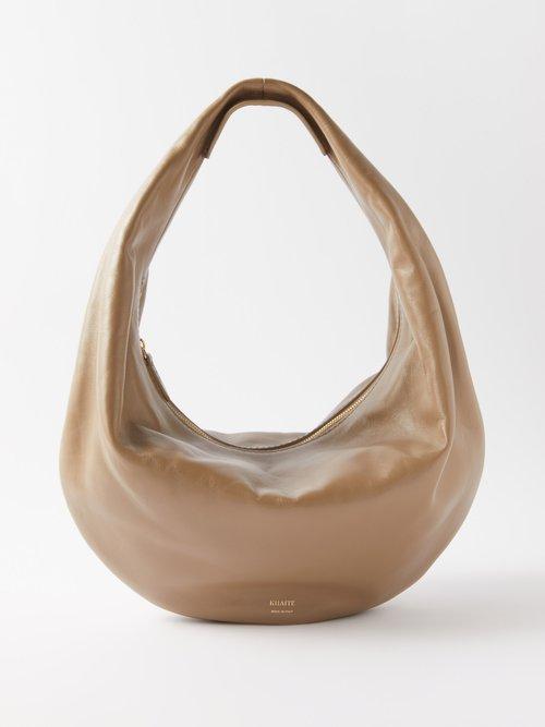 Khaite - Olivia Medium Leather Shoulder Bag - Womens - Beige
