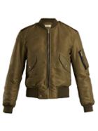 Matchesfashion.com Saint Laurent - Padded Bomber Jacket - Womens - Khaki