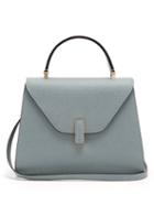 Matchesfashion.com Valextra - Iside Medium Grained Leather Bag - Womens - Light Grey