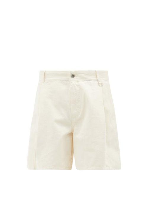 Wooyoungmi - Wide-leg Denim Shorts - Mens - White