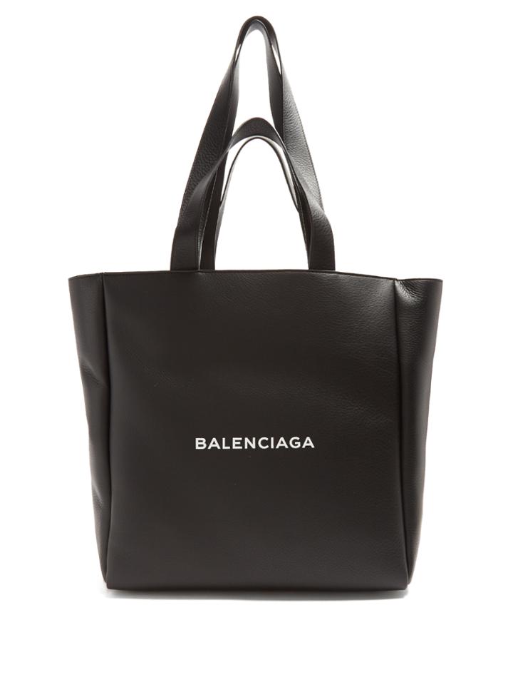 Balenciaga Logo-printed Leather Tote