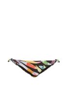 Matchesfashion.com Mara Hoffman - Marimba Print Side Tie Bikini Briefs - Womens - Black Multi
