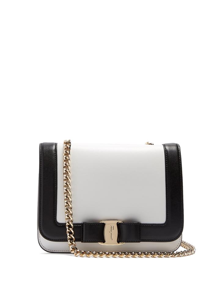 Salvatore Ferragamo Vara Rainbow Leather Cross-body Bag
