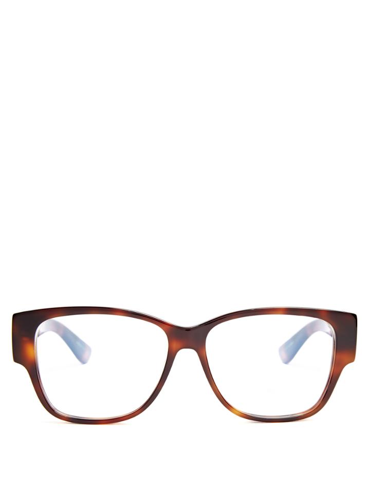 Saint Laurent Rectangle-frame Acetate Glasses