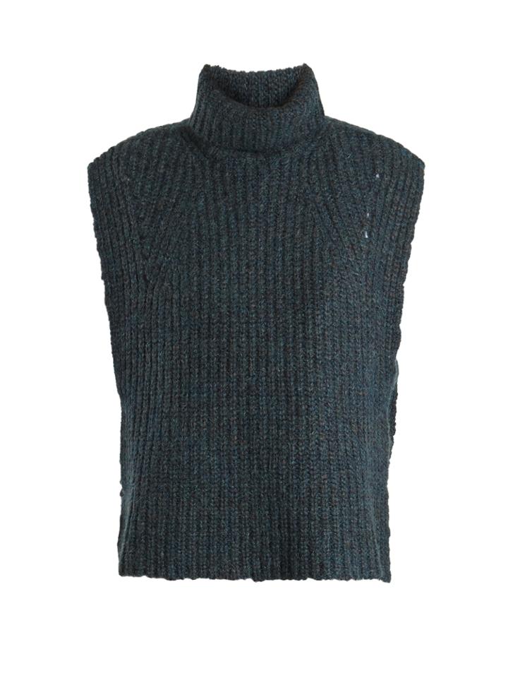 Isabel Marant Étoile Delwood Wool-blend Sleeveless Sweater