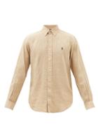 Polo Ralph Lauren - Logo-embroidered Linen Shirt - Mens - Beige