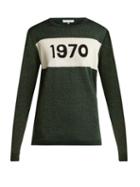 Matchesfashion.com Bella Freud - 1970 Wool Blend Sweater - Womens - Dark Green
