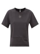 Matchesfashion.com Adidas By Stella Mccartney - Truestrength Recycled Fibre-blend T-shirt - Womens - Black