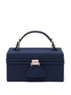 Matchesfashion.com Bienen-davis - Matchbox Faille Top-handle Box Bag - Womens - Dark Blue