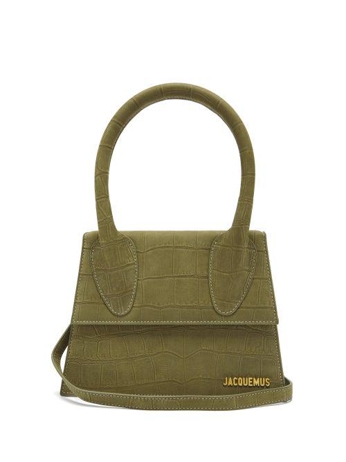 Matchesfashion.com Jacquemus - Le Grand Chiquito Croc-embossed Cross-body Bag - Womens - Khaki