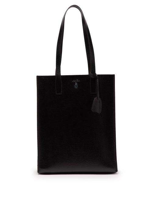 Matchesfashion.com Mark Cross - Fitzgerald Palmellato Leather Tote Bag - Mens - Black