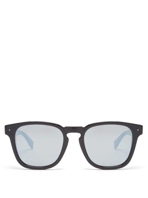 Matchesfashion.com Fendi - D Frame Acetate Sunglasses - Mens - Black