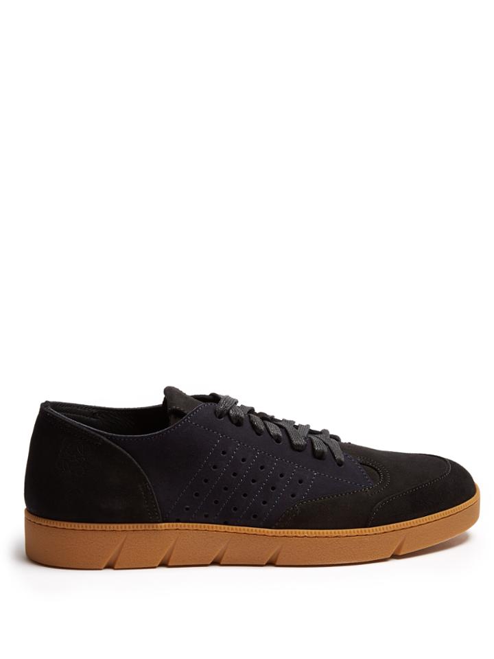 Loewe Bi-colour Suede Low-top Trainers