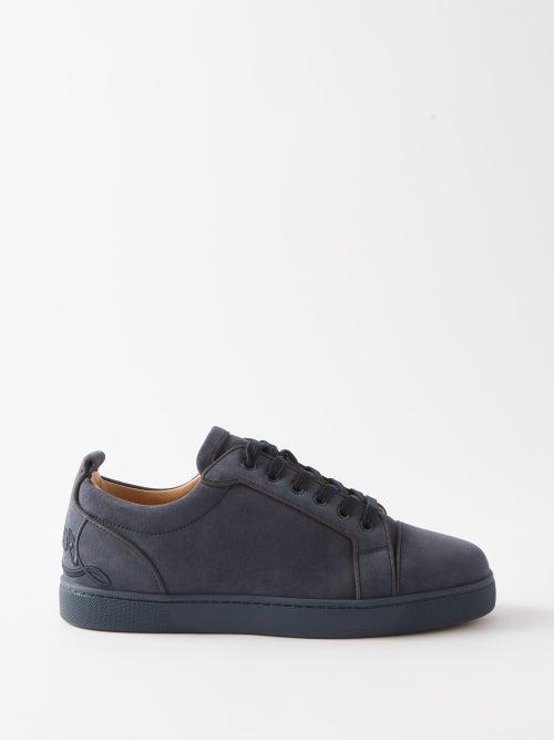Christian Louboutin - Rantulow Suede Sneakers - Mens - Navy