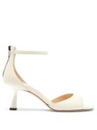 Matchesfashion.com Jimmy Choo - Reon 65 Leather Sandals - Womens - Cream