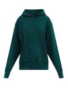Matchesfashion.com Les Tien - Brushed-back Cotton Hooded Sweatshirt - Womens - Green