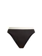 Matchesfashion.com Solid & Striped - The Alexa High Rise Bikini Briefs - Womens - Black