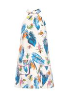 House Of Holland Insect-print Halterneck Dress