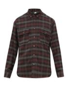 Matchesfashion.com Isabel Marant - Yarol Double Patch Pocket Plaid Cotton Shirt - Mens - Multi
