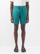 Vilebrequin - Baie Linen Shorts - Mens - Green