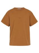 Matchesfashion.com Acne Studios - Jaxon Logo Print Cotton T Shirt - Mens - Brown