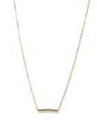 Gucci - Link To Love Bar 18kt Gold Necklace - Womens - Yellow Gold