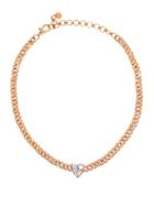 Matchesfashion.com Shay - Heart Diamond & 18kt Rose-gold Choker - Womens - Rose Gold