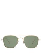 Matchesfashion.com Cartier Eyewear - C De Cartier Aviator Titanium Sunglasses - Mens - Gold