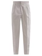 Matchesfashion.com Umit Benan B+ - Richard Cotton And Modal-blend Twill Trousers - Mens - Light Blue