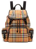 Matchesfashion.com Burberry - Rainbow Vintage Check Medium Backpack - Womens - Brown Multi