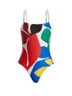Mara Hoffman Olympia Latica-print Swimsuit
