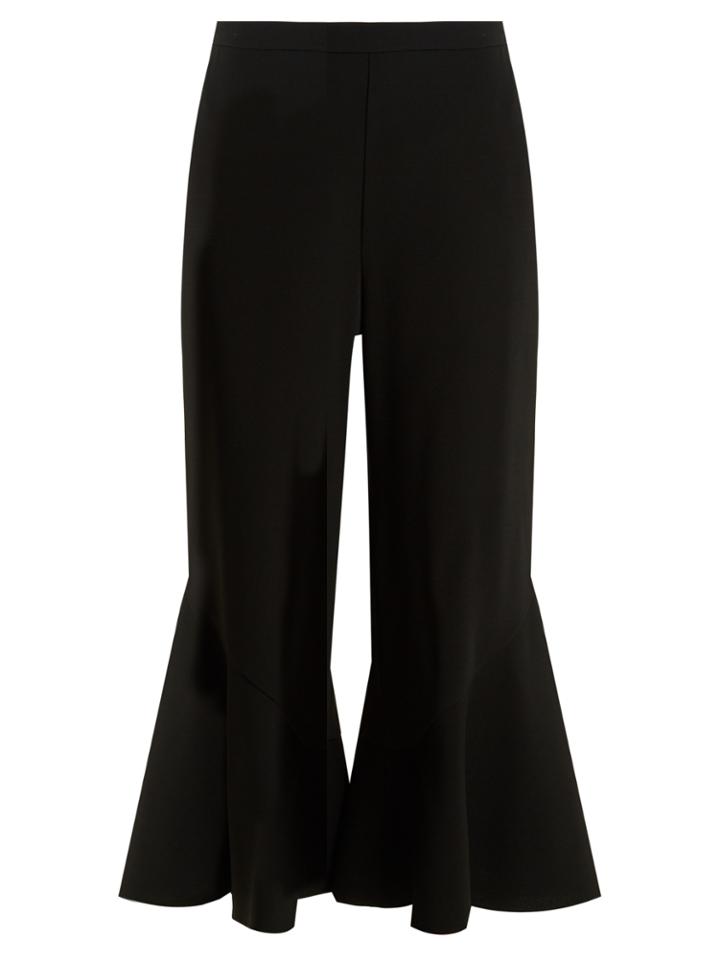 Peter Pilotto Ruffled-hem Cady Culottes