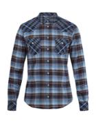 Dolce & Gabbana Point-collar Checked Cotton Shirt