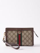 Gucci - Ophidia Web-stripe Gg-canvas Clutch Bag - Womens - Beige Multi