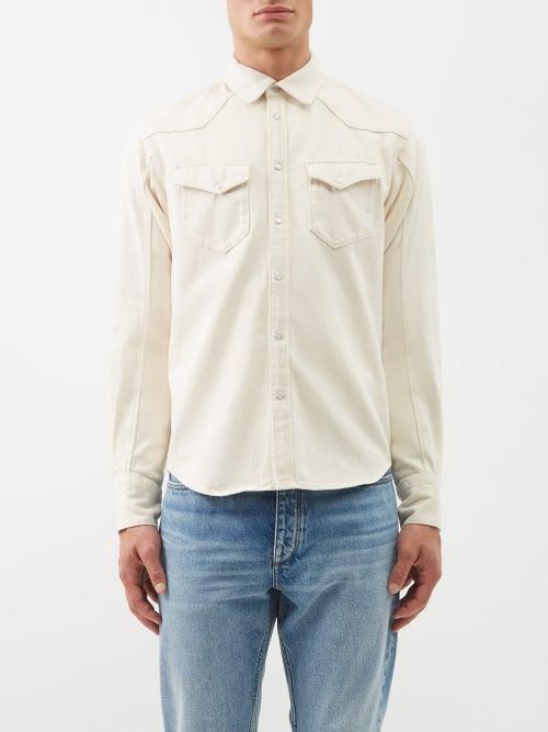 Rag & Bone - Chambray-denim Shirt - Mens - Cream