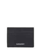 Matchesfashion.com Burberry - Sandon Logo Grained-leather Cardholder - Mens - Black