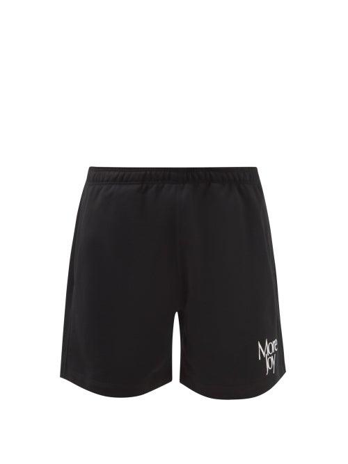 More Joy By Christopher Kane - More Joy Elasticated-waist Cotton-jersey Shorts - Mens - Black