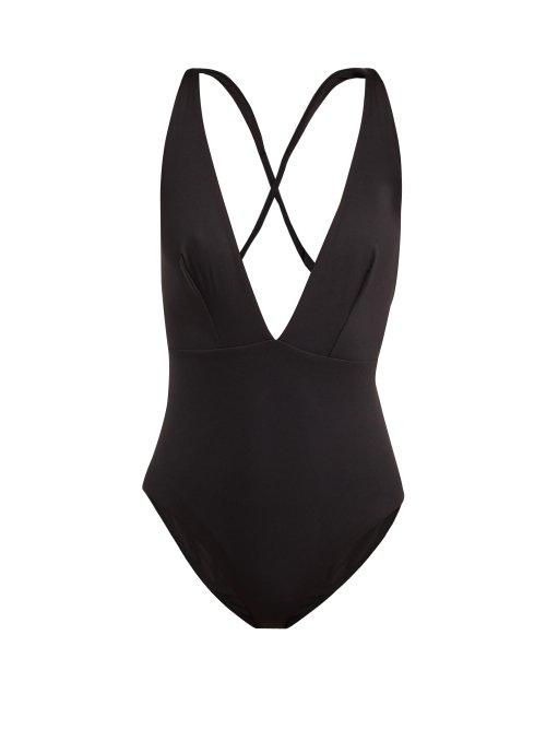 Matchesfashion.com Skin - The Marina Tie Back Swimsuit - Womens - Black