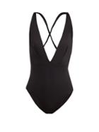 Matchesfashion.com Skin - The Marina Tie Back Swimsuit - Womens - Black