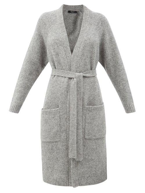 Matchesfashion.com Weekend Max Mara - Obatte Cardigan - Womens - Grey