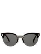 Matchesfashion.com Prada Eyewear - Round Frame Acetate Sunglasses - Womens - Black