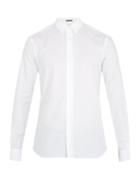 Bottega Veneta Single-cuff Cotton-oxford Shirt