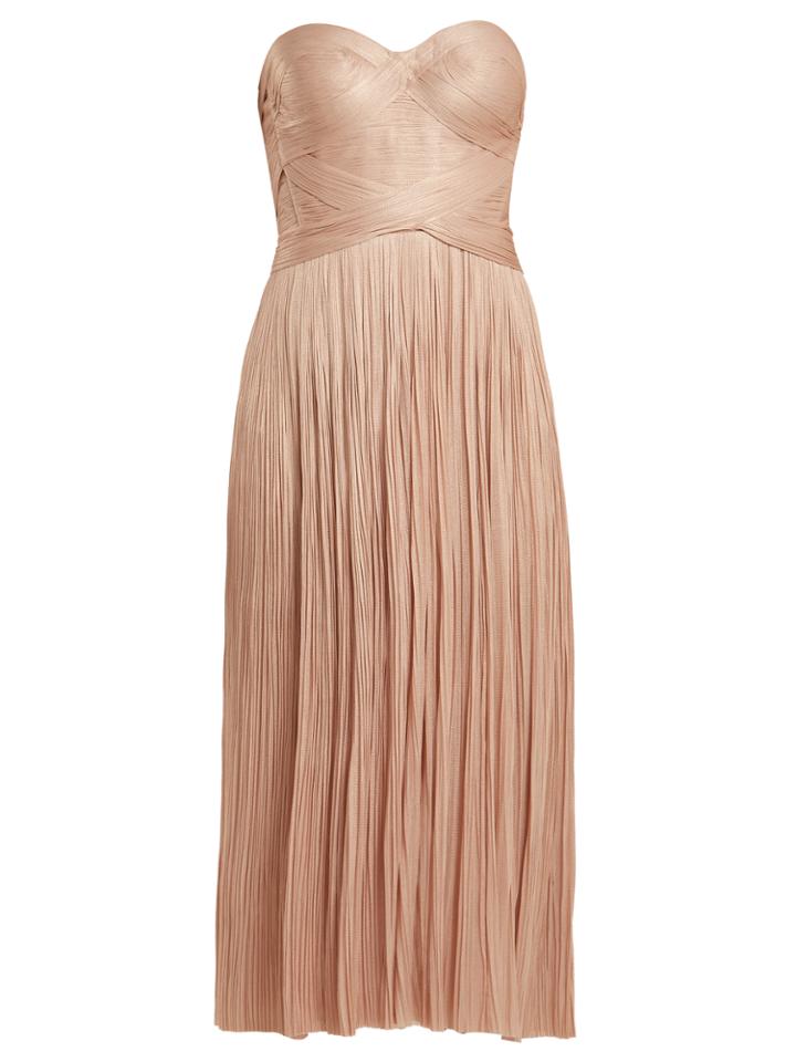 Maria Lucia Hohan Aziyade Strapless Pleated Tulle Dress