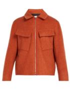 Matchesfashion.com Deveaux - Harrington Wool Blend Jacket - Mens - Orange
