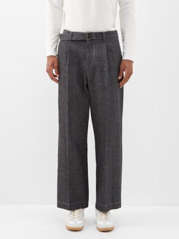 Le17septembre Homme - Belted Wide-leg Jeans - Mens - Black