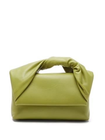 Jw Anderson - Twister Leather Shoulder Bag - Womens - Green